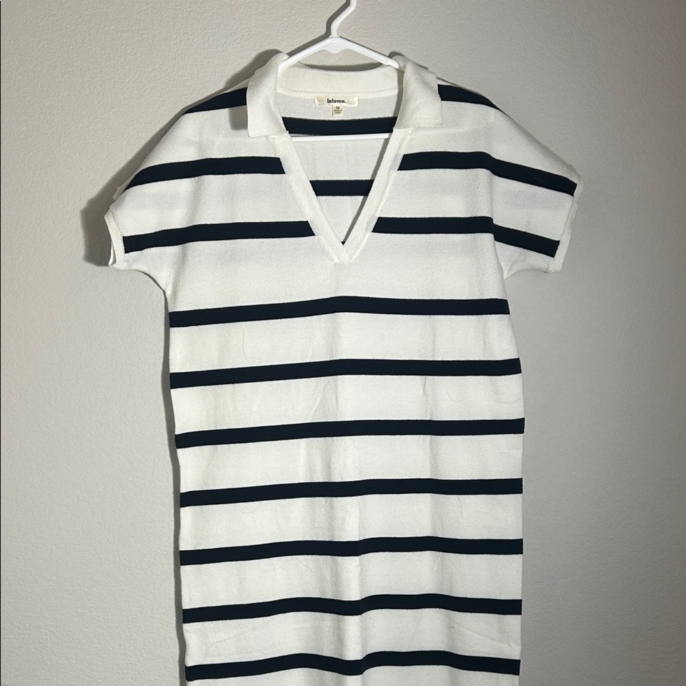 Lalavon striped maxi dress